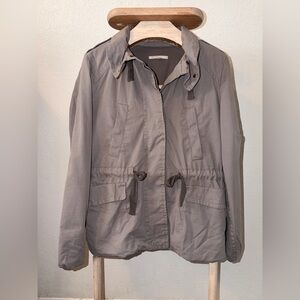 Gap Women's 2011 Utility Anorak Jacket Pearl Gray Size small 100%cotton—F